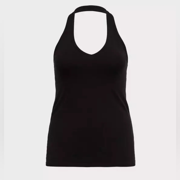 Torrid Black Foxy v-neck Halter Top 3x New - Picture 5 of 10